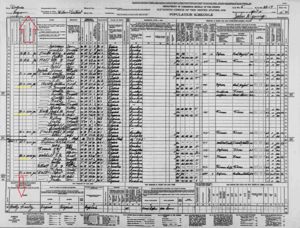 Parks, Reedy & Walton Families 1940 Census