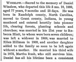 Obituary for Daniel Winslow
