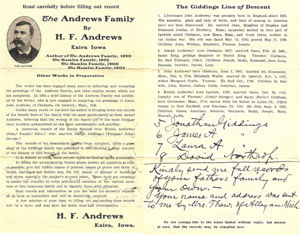 The Andrews Family by HF Andrews