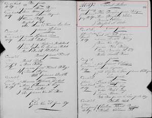 Baptism register 1792