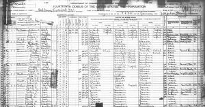 1920 Census - Bellevue CO