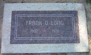 Memorial Marker - Frank O. Long
