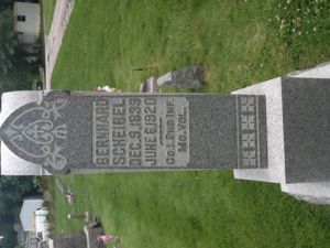 Bernnard's obelisk gravestone