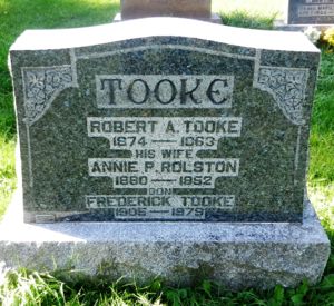 1963: Robert Albert Tooke Grave Marker