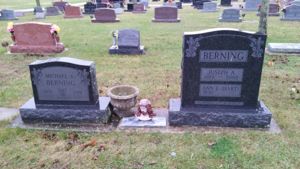 Headstone - Joseph A and Ann E (Hart) Berning