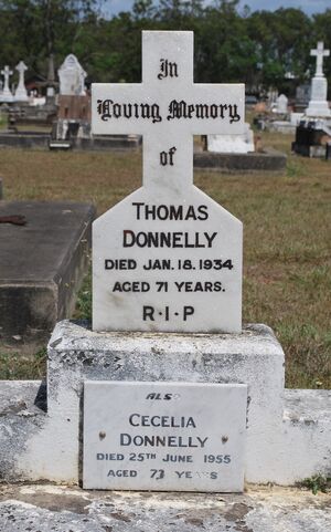 DONNELLY Thomas & Cecelia (Headstone)