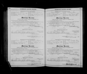 Gladys Nauman Marriage Certificate