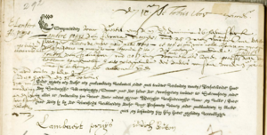 Marriage Lambert Pruijs and Judith Bouton, 9 October 1608 Amsterdam