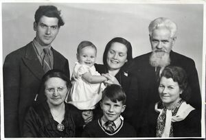 Family portrait after Ragnhild Hilt was born