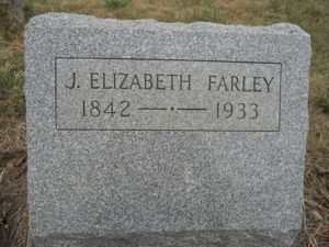 Judith Elizabeth Ashby-Ball-Farley gravestone