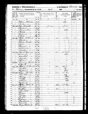 1850 United States Federal Census - Edwards Co., Illinois