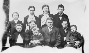 The family at Kirkjuból