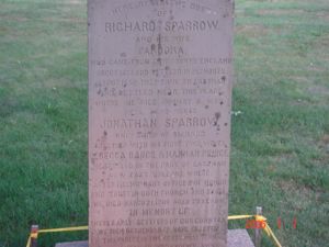 Headstone - Richard Sparrow