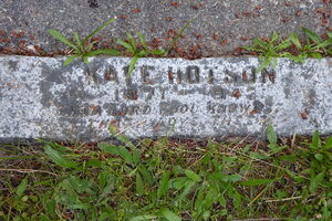 Headstone for Kate Hotson