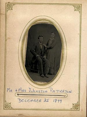 Mr. and Mrs. Johnston Patterson (wedding picture)