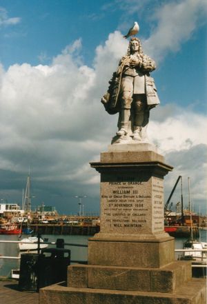 Willem Hendrik van Oranje Nassau statue in Brixham