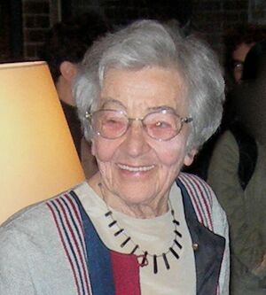 Ursula Franklin at the 2006 launch of The Ursula Franklin Reader
