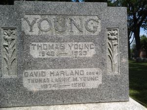 Thomas Young & David Harland Young - Tombstone