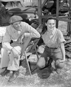 John Huston and Enrica Soma