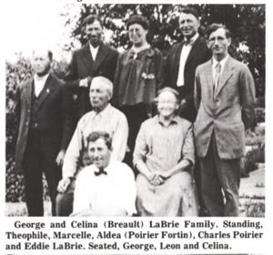 George and Celina Breault LaBrie family