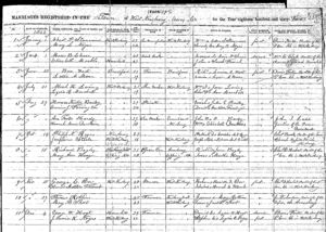 George W. Hoyt - Jennie K. Noyes Marriage Record