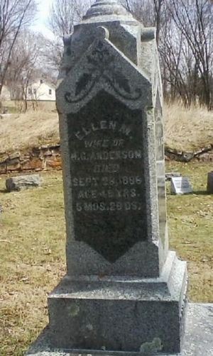 Tombstone of Ellen Marie Vanderpoel