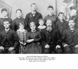 James and Elizabeth Urwin Ingram and their family.