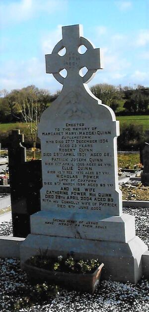 Gravestone of Quinn and related families