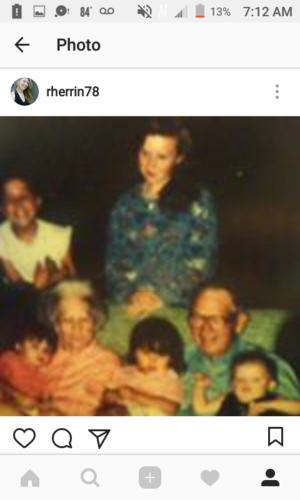 Nanny Garrett with JC Spradling and grandkids