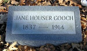 Lydia Jane Houser Gooch Headstone