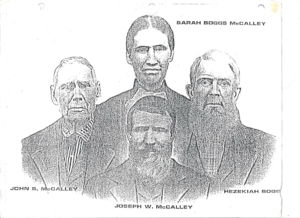 John Samuel McCauley, Sarah Belinda Boggs, Joseph William McCauley and Hezekiah Boggs
