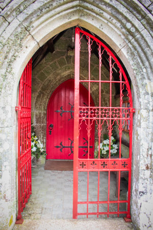 One of the entrances to Crowan Church