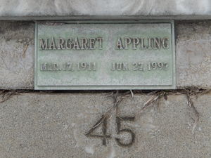 Grave Marker for Margaret Theobald