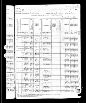 Oliver Fontaine Family 1880 US Census 2