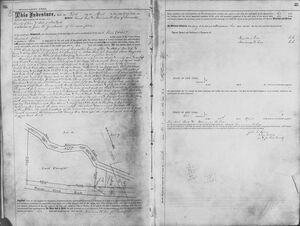 Deed for John Zuidema's purchase of land in the Village of Lancaster, 1876