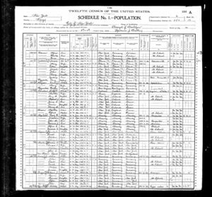 Munson family in Brooklyn 1900 census