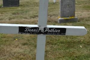 The Headstone of DenisE. Pothier