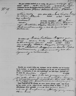 Marriage Certificate Damen-Muijsers part 1