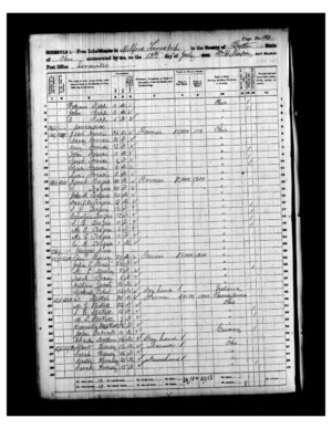 1860 US Census Ohio Butler Milford Township Page 104