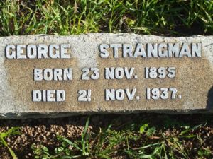 Grave Headstone George Strangman