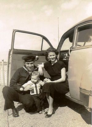 Jack & Mildred with Johnny, 1951