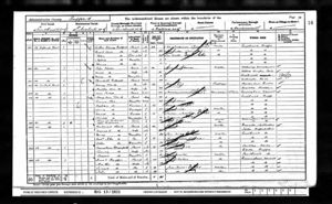Arthur Bashford Family - 1901 England Census