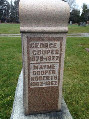 George Cooper Tombstone