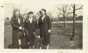 4 generations: Florence Korn Burrell, Johanna (Hannah) Cornilsen Muhs, Frieda Muhs Korn and Janice Burrell Snyder (in front), about 1940.