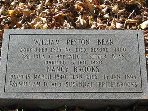 William Payton Bean and Nancy Brooks-Bean