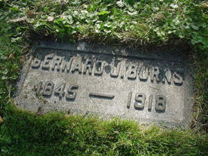 Bernard Burns Headstone