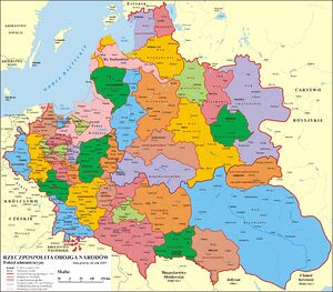 1619, Polish-Lithuanian Commonwealth Administrative Map