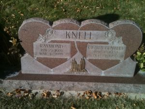 Raymond and Clara Knell headstone