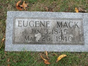 Eugene Mack Headstone