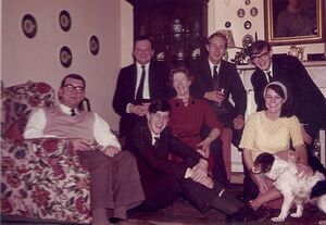 The Evans family - Christmas 1967